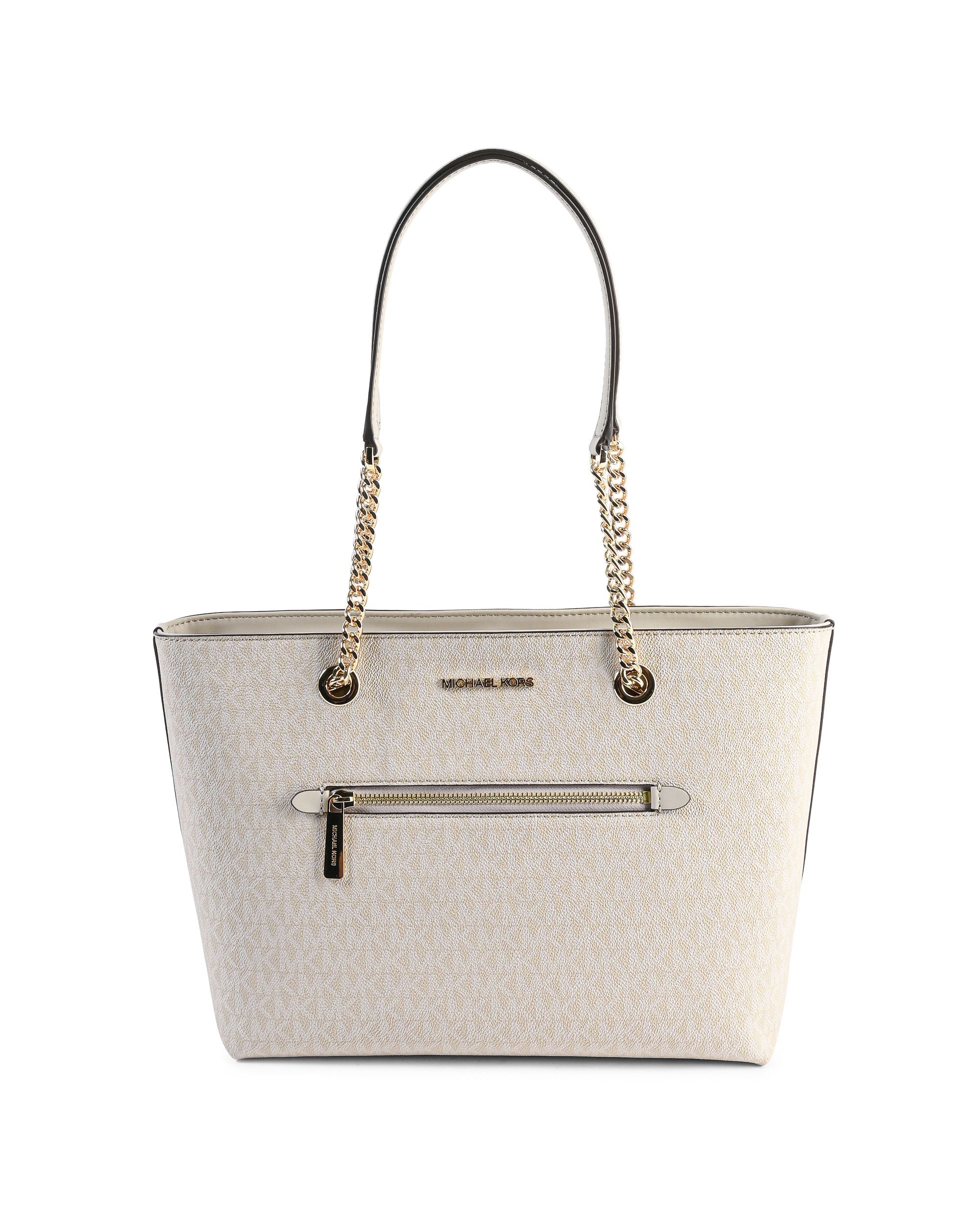 Borsa tote media con cerniera frontale e catena Michael Kors 35R3GTTT2V SABBIA CHIARA