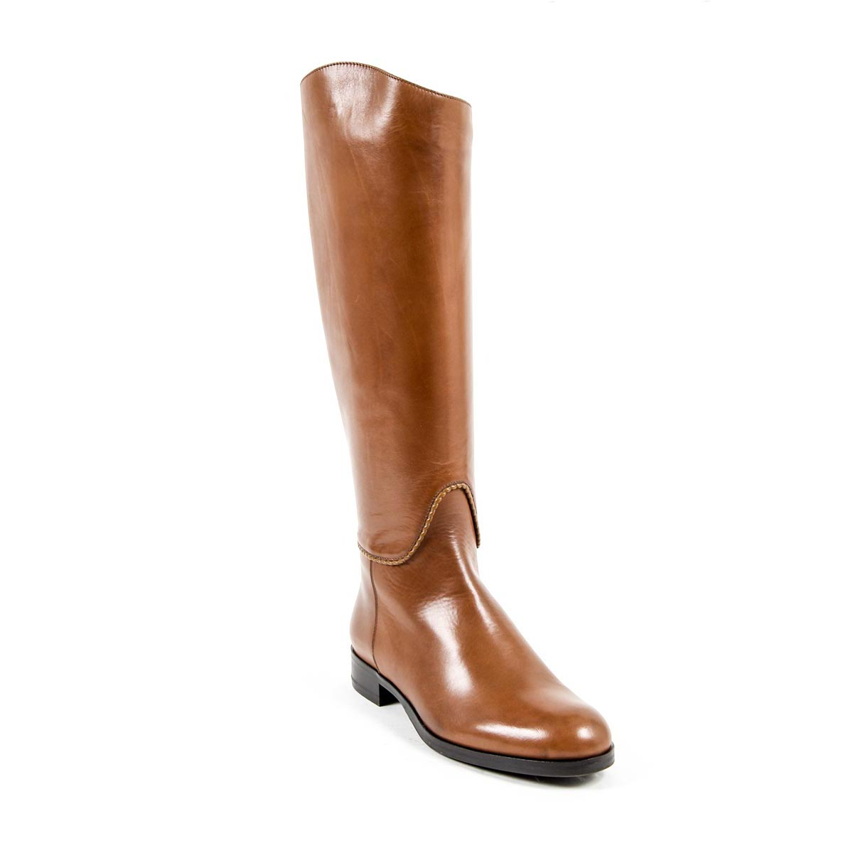 Stivale alto da donna V 1969 Italia B2414 SENZA C VITELLO MARRONE