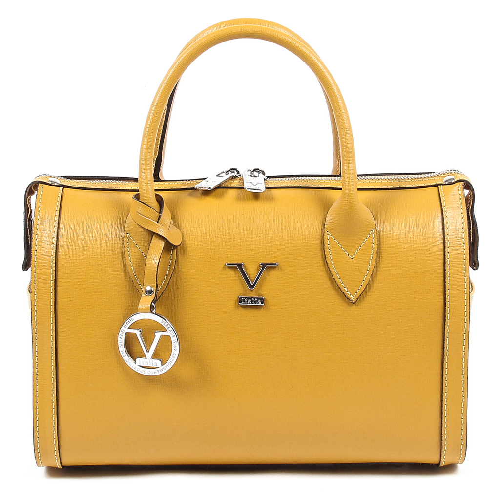 V 1969 Italia Borsa da donna V014-S SAFFIANO SENAPE V2