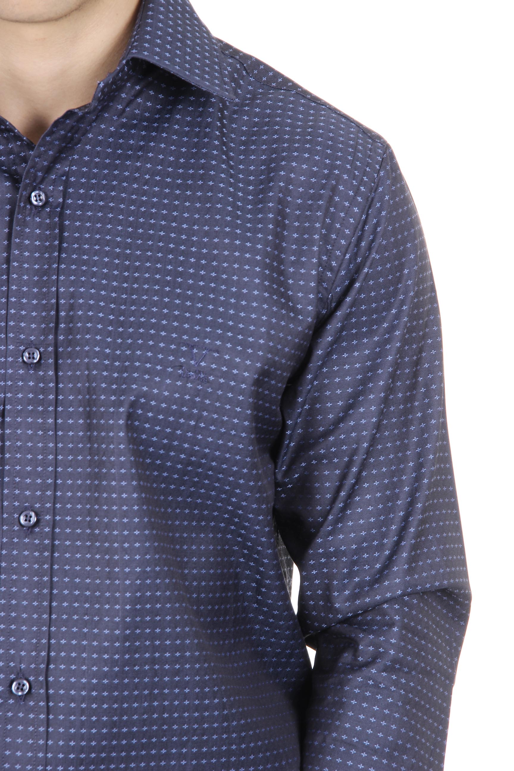 V 1969 Italia Camicia Uomo Modern Classic Fit 377 ART. 417