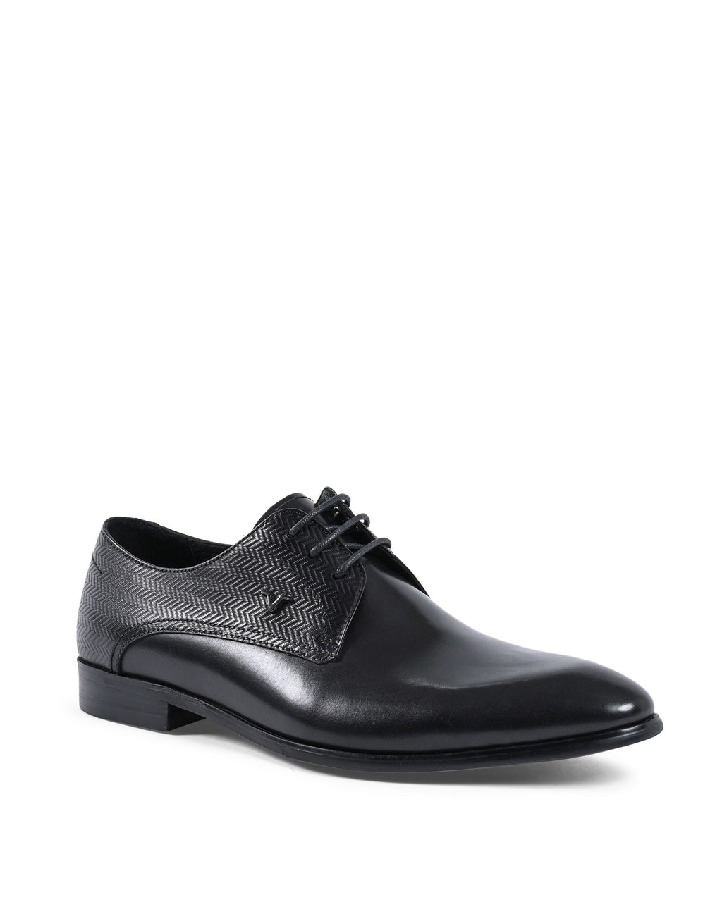 19V69 Italia Scarpe stringate da uomo nere YO 722-1-37 A NERO