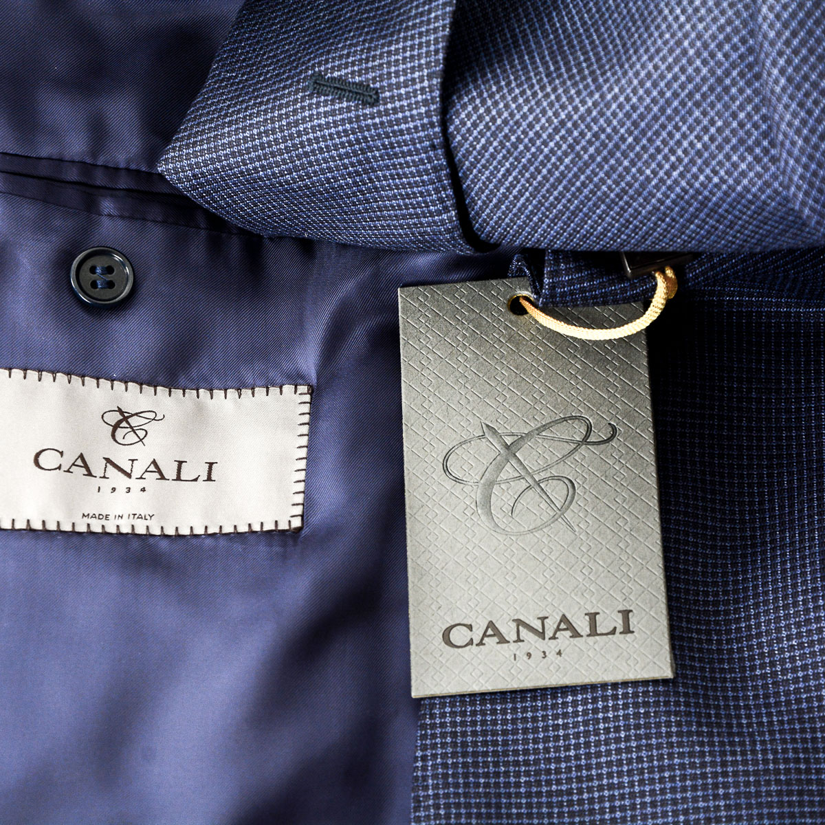 Abito da uomo Canali maniche lunghe blu