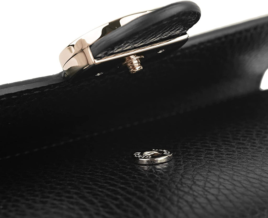 Portafoglio Gucci in pelle Interlocking nero