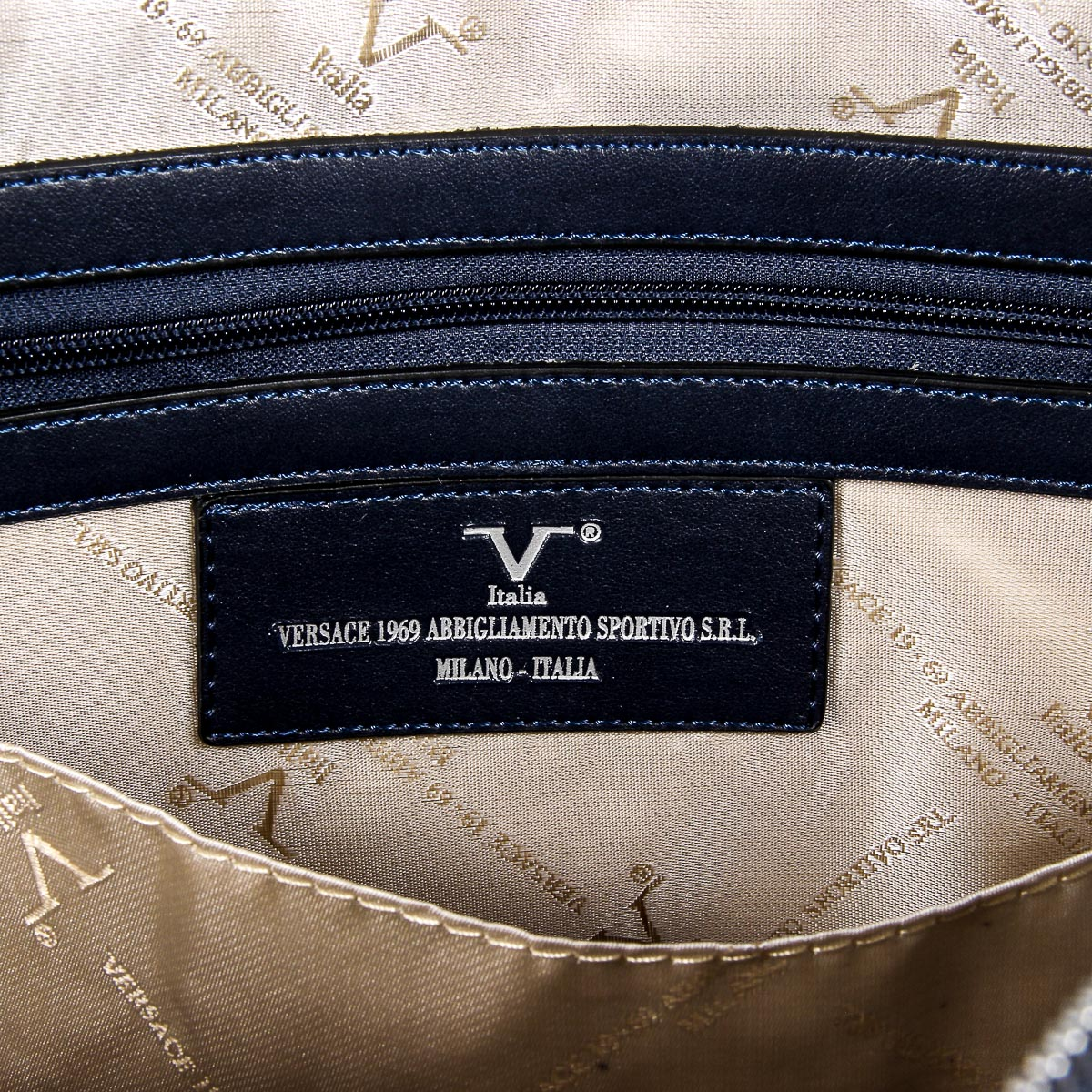 V 1969 Italia Borsa da uomo blu EVAN