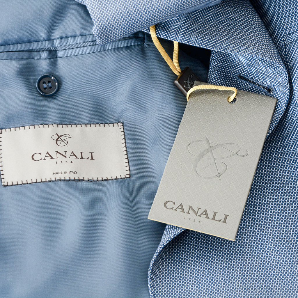 Abito da uomo Canali maniche lunghe azzurro