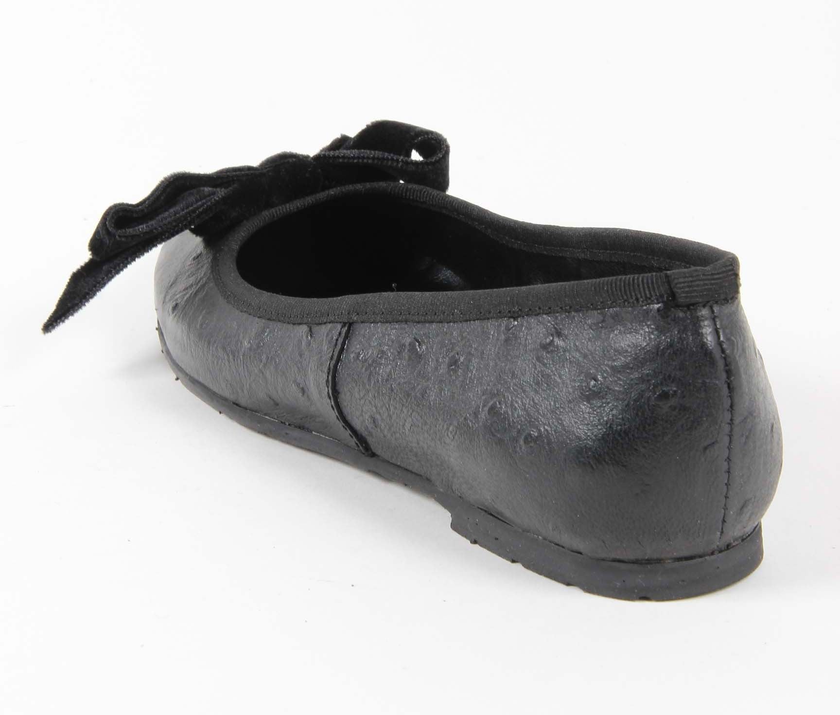 V 1969 Italia Ballerina da donna E08 TESSUTO NERO