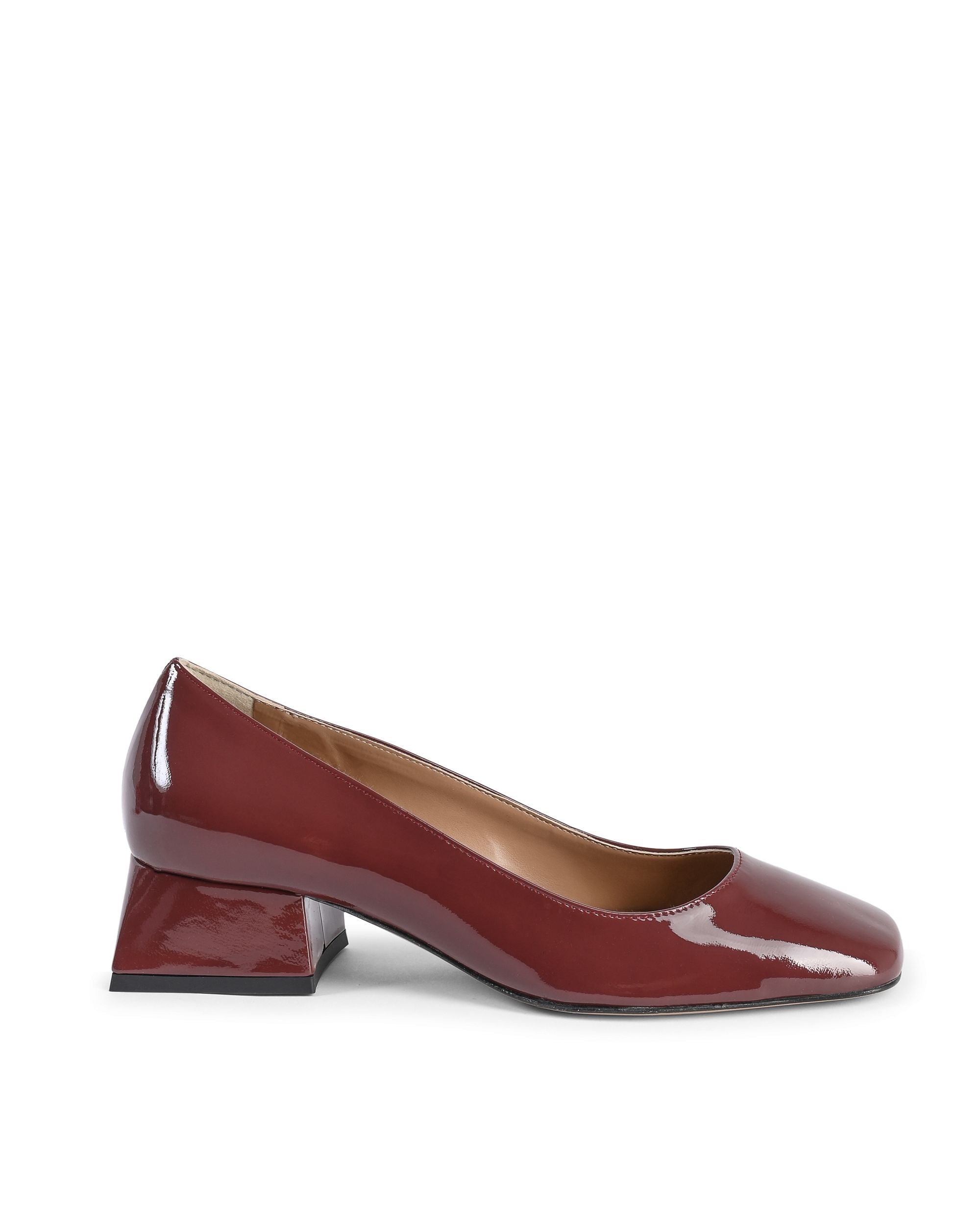 19V69 Italia Ballerina con tacco da donna SOFIA VERNICE BORDEAUX