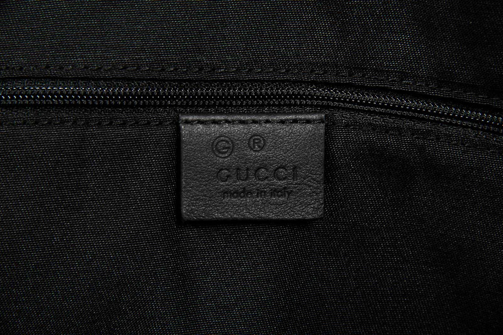 Borsa a mano Gucci da donna in pelle e bambù GG Guccissima