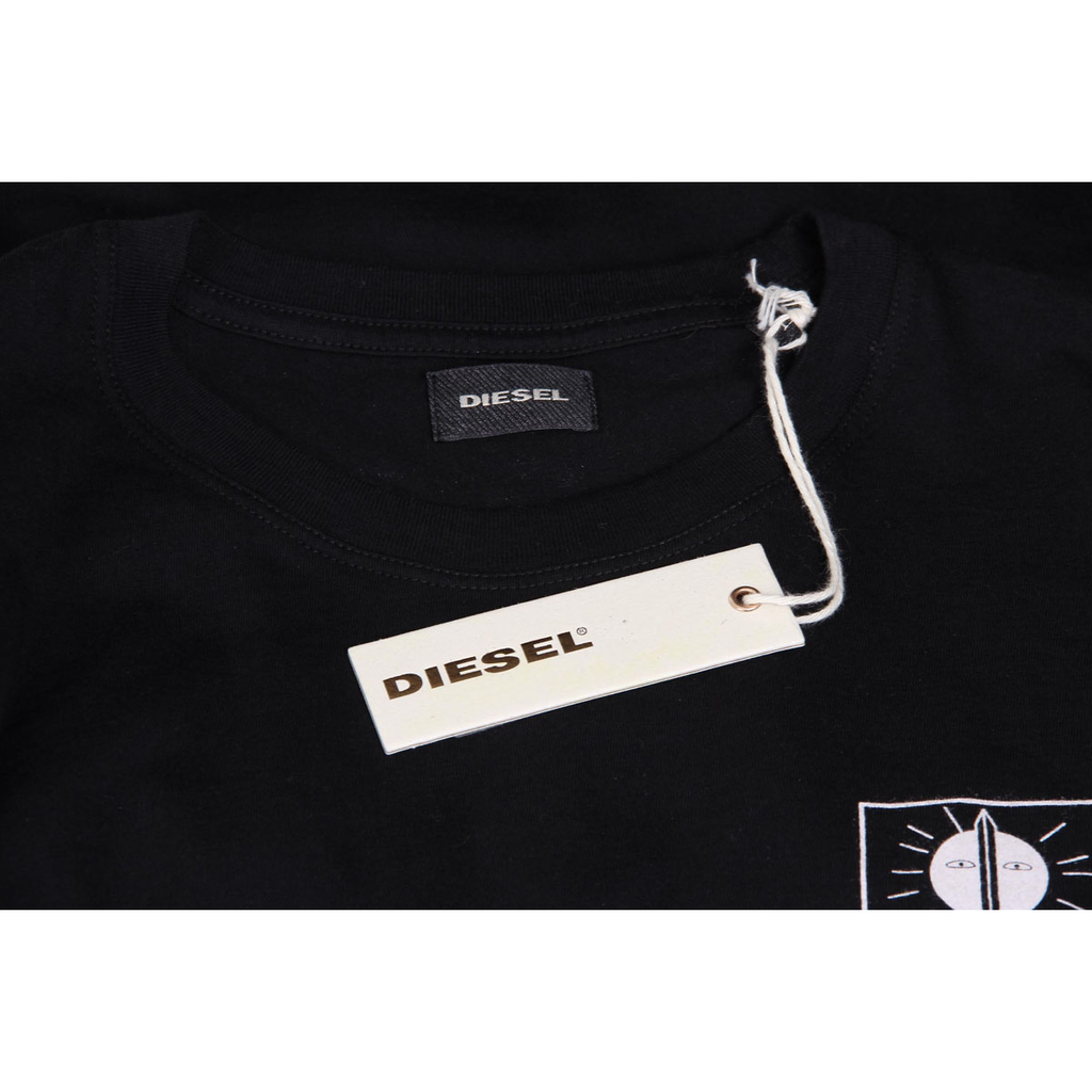 Diesel T-shirt da uomo a maniche corte con scollo rotondo 00SHC0 0JAHZ 900 T-OKE
