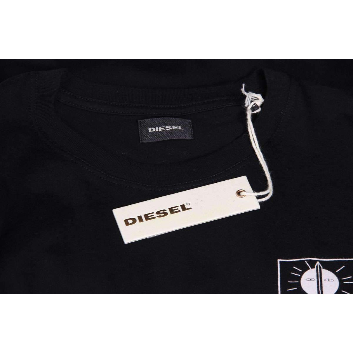 Diesel T-shirt da uomo a maniche corte con scollo rotondo 00SHC0 0JAHZ 900 T-OKE