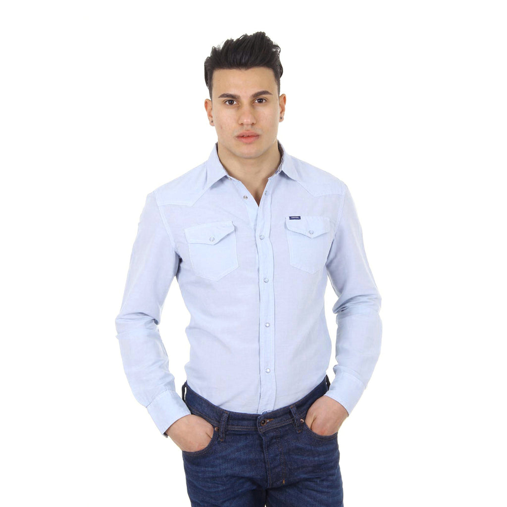 Camicia da uomo Diesel a maniche lunghe S-SULFA 00SGDV 0LAEB 88P