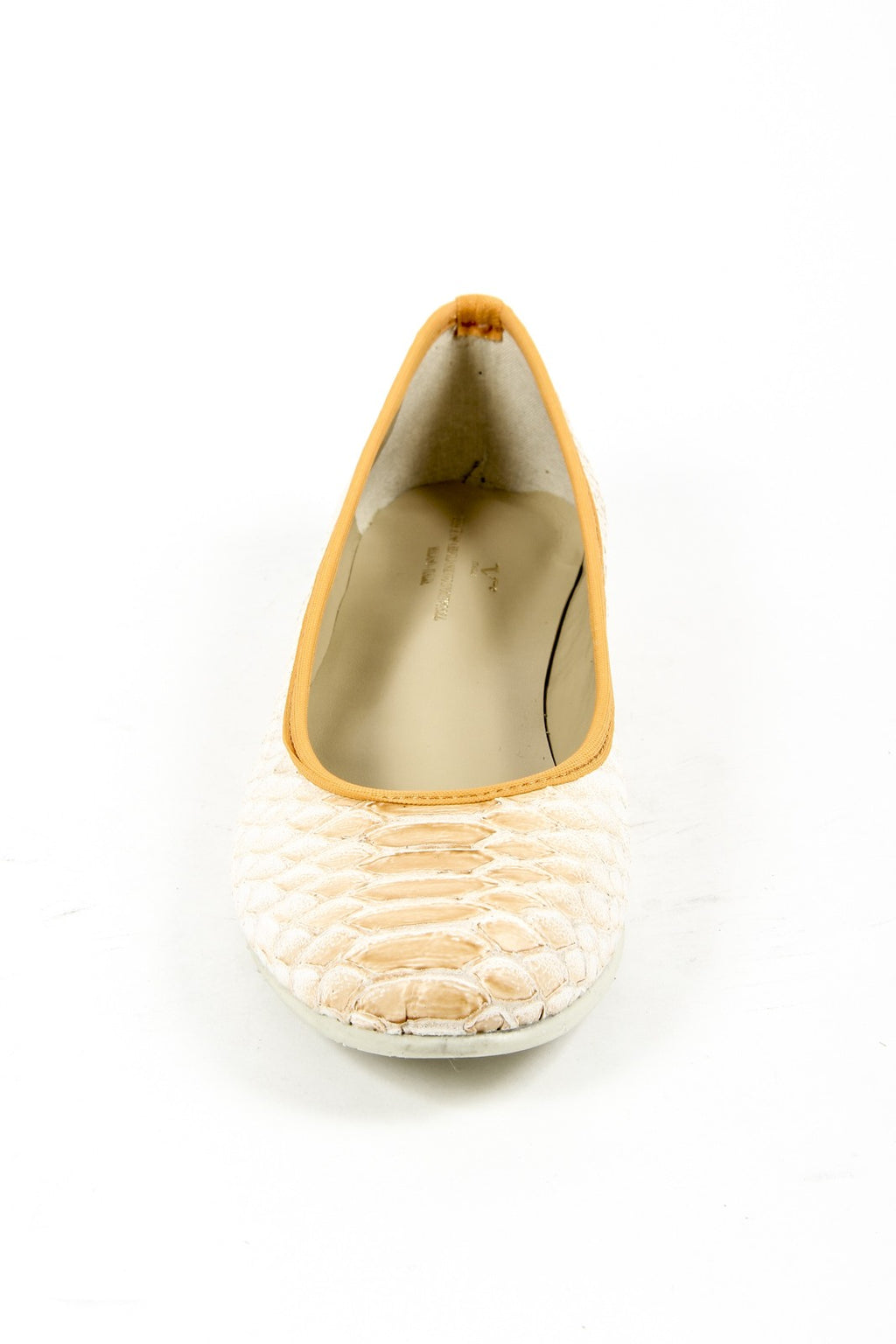 V 1969 Italia Ballerina da donna E08 PITONE OCRA