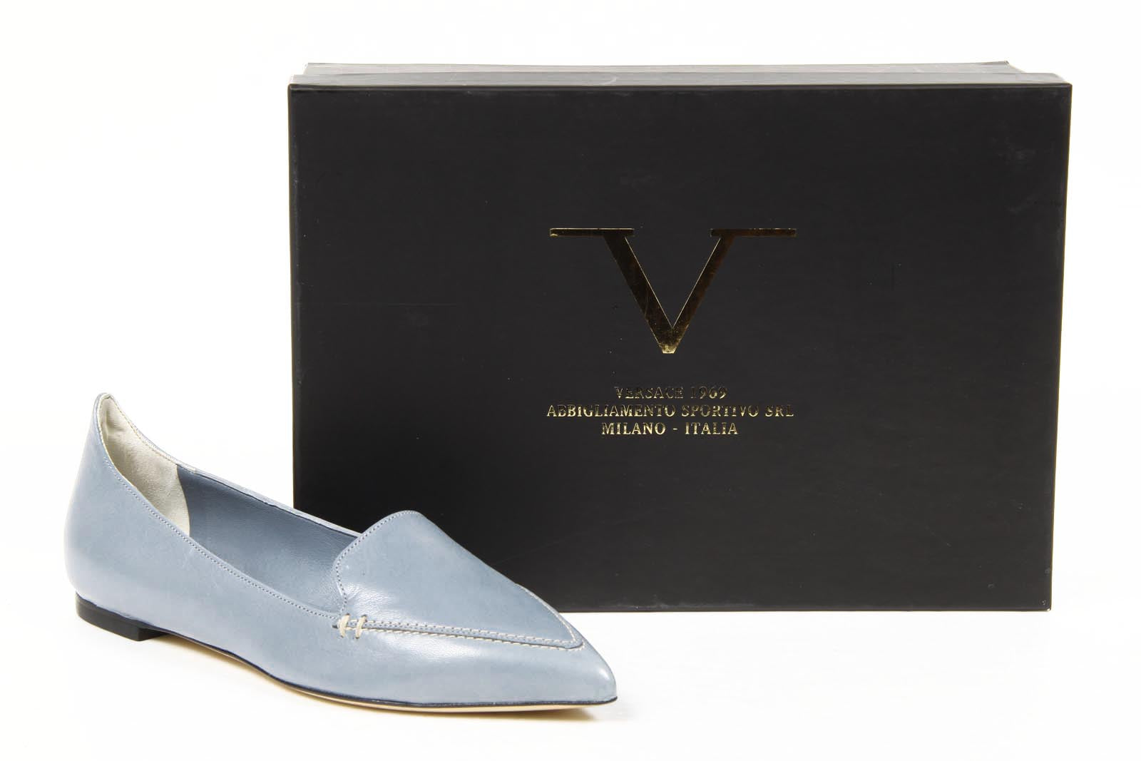 V 1969 Italia Ballerina slip on da donna 285718-1 Nappa Acquarius
