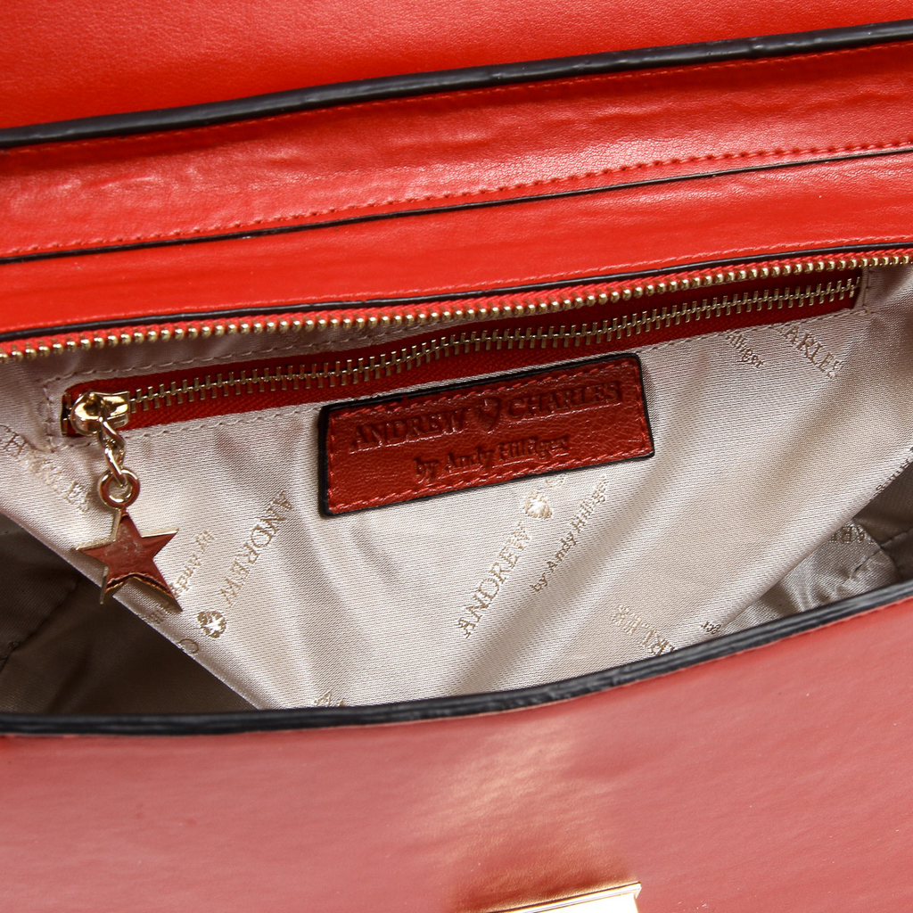 Borsa a mano da donna Andrew Charles rossa JAIME