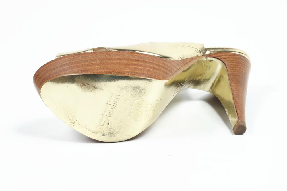 Sandalo da donna Sebastian Milano 2750 GOLD SPEC