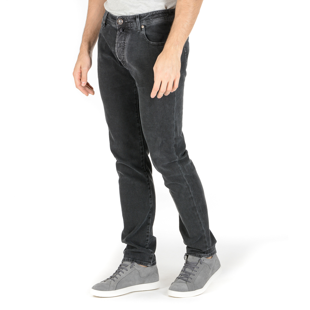 Pantaloni da uomo Jacob Cohen J688 grigio scuro