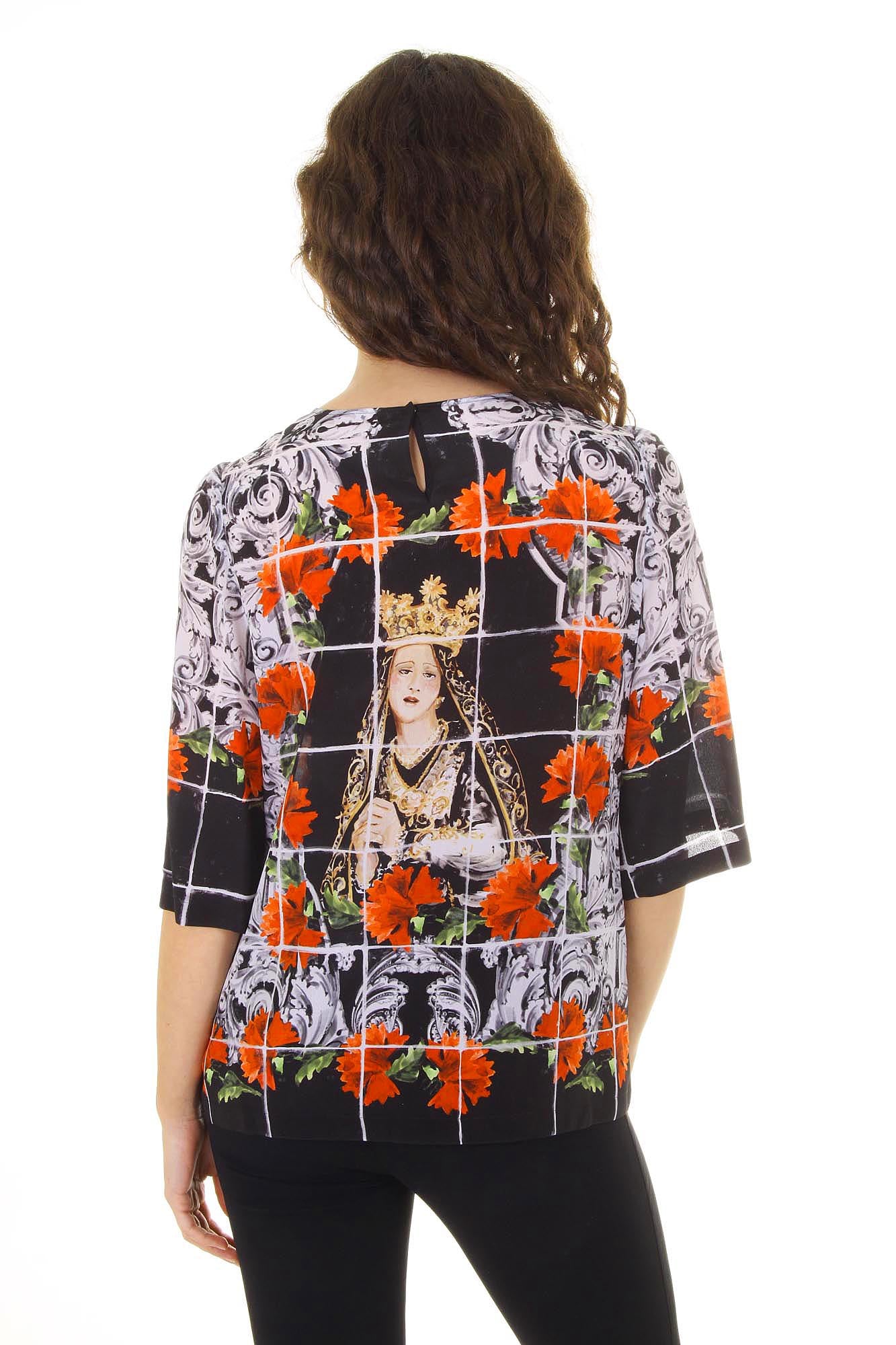 Dolce & Gabbana top da donna a manica corta F7Q09T FP15W X0800
