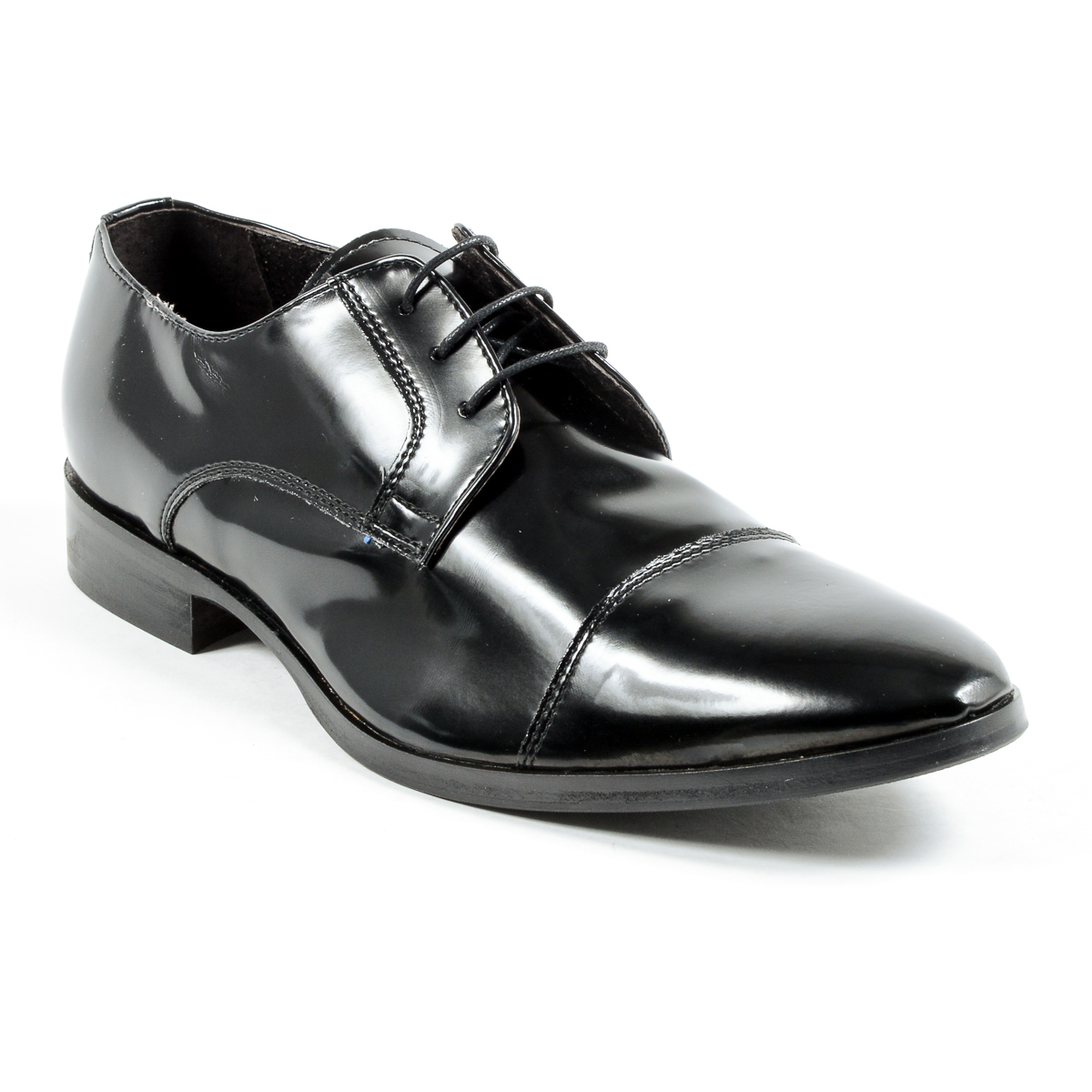 V 1969 Italia Scarpa classica da uomo nera CORONA