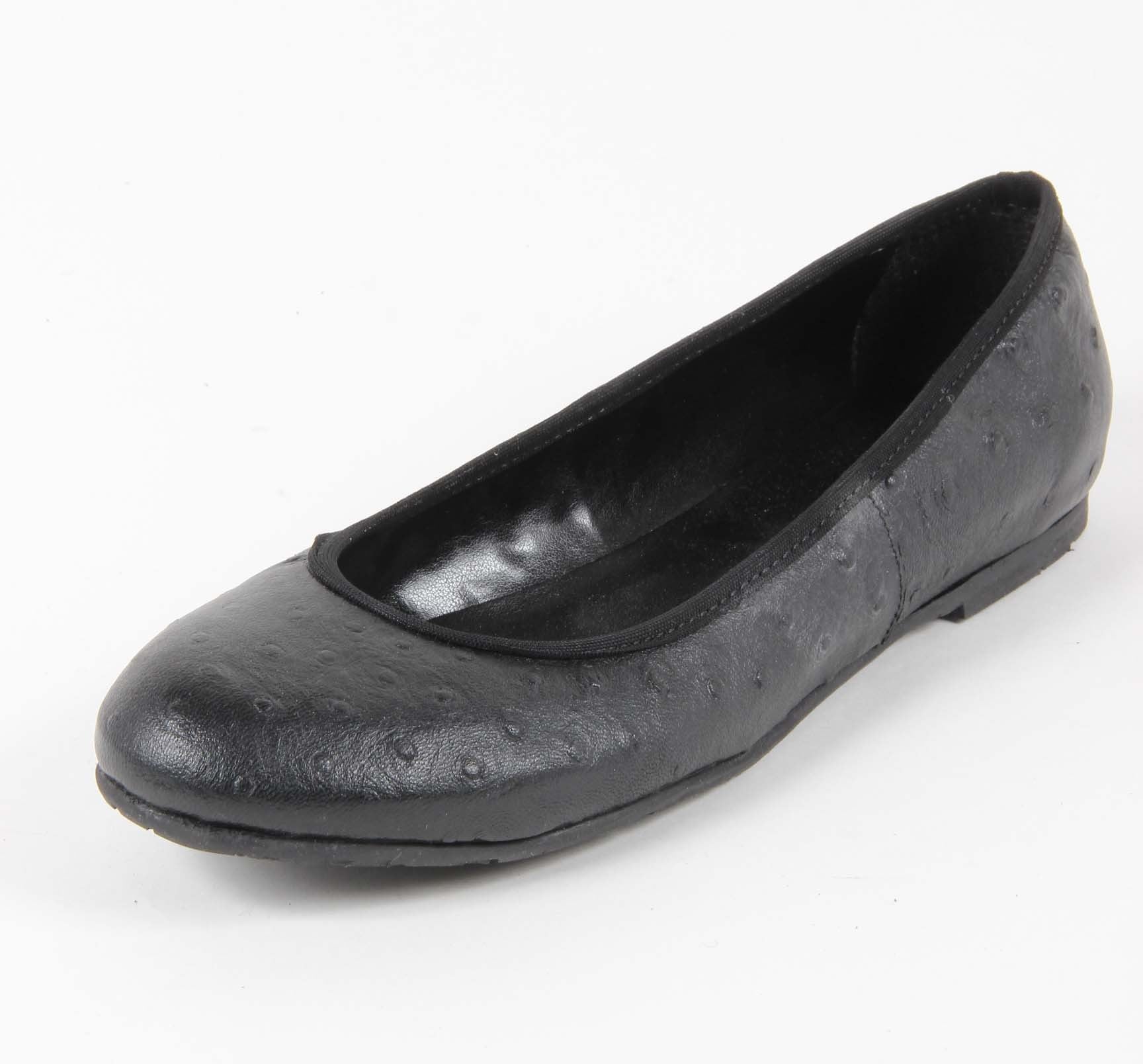 V 1969 Italia Ballerina da donna E08 TESSUTO NERO