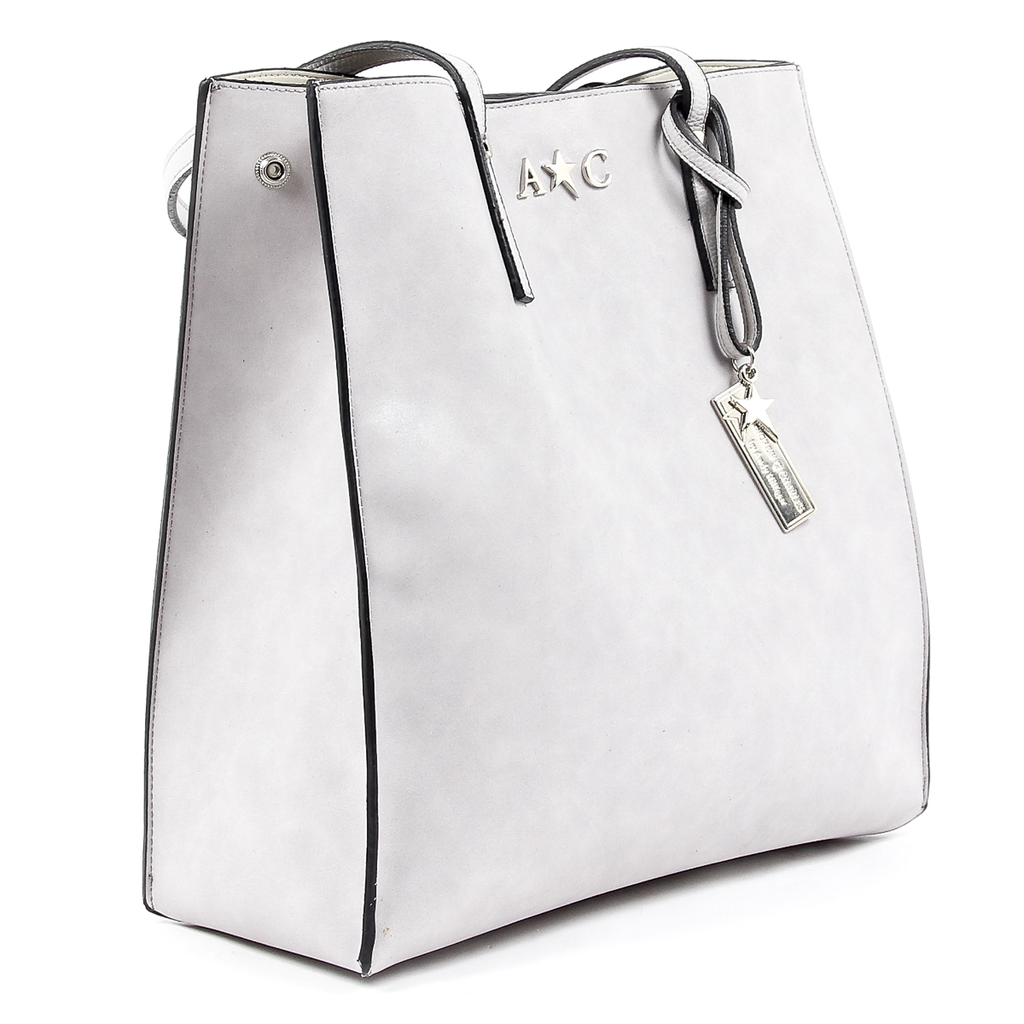 Borsa a mano da donna Andrew Charles grigio chiaro SERINA