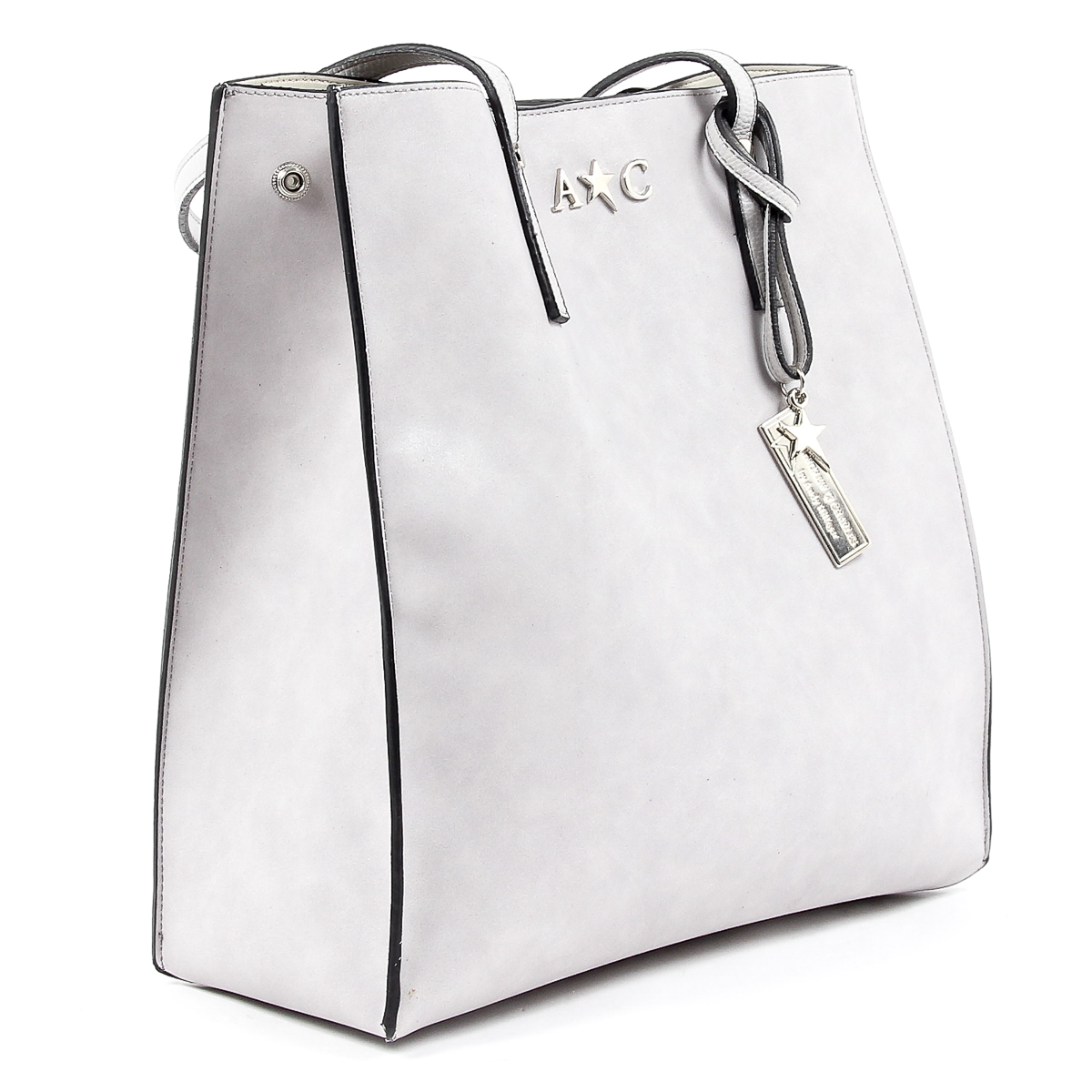 Borsa a mano da donna Andrew Charles grigio chiaro SERINA