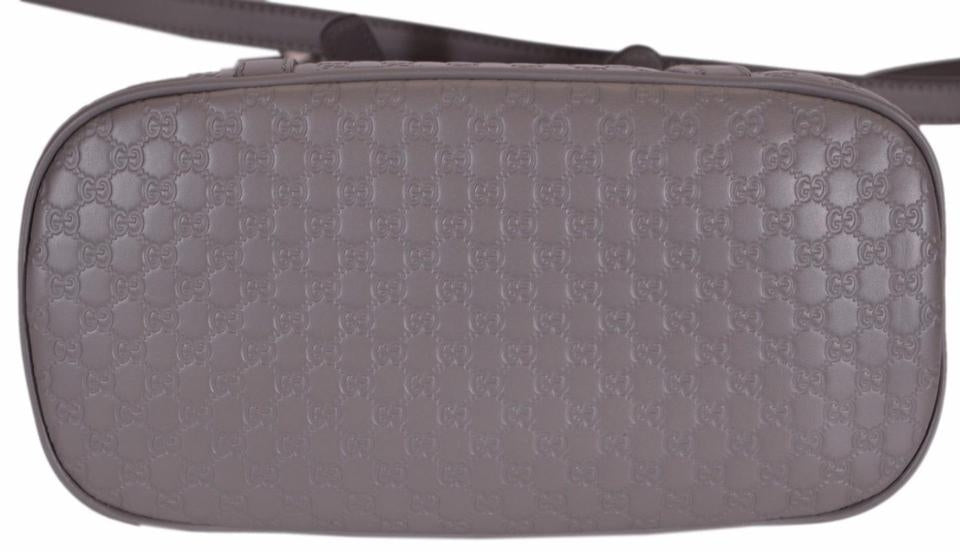 Borsa Gucci Guccissima in pelle piccola Dome grigia