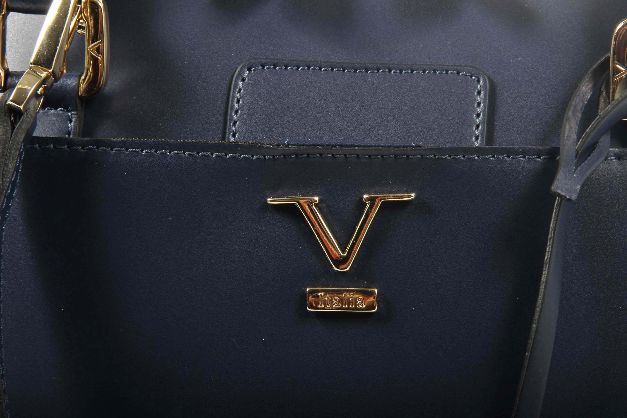 Borsa a mano da donna V 1969 Italia C151-52 RUGA BLU