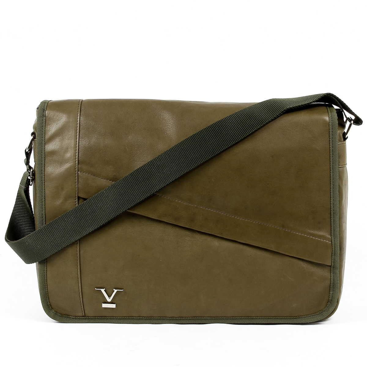 V 1969 Italia Borsa da uomo verde scuro MOSCA
