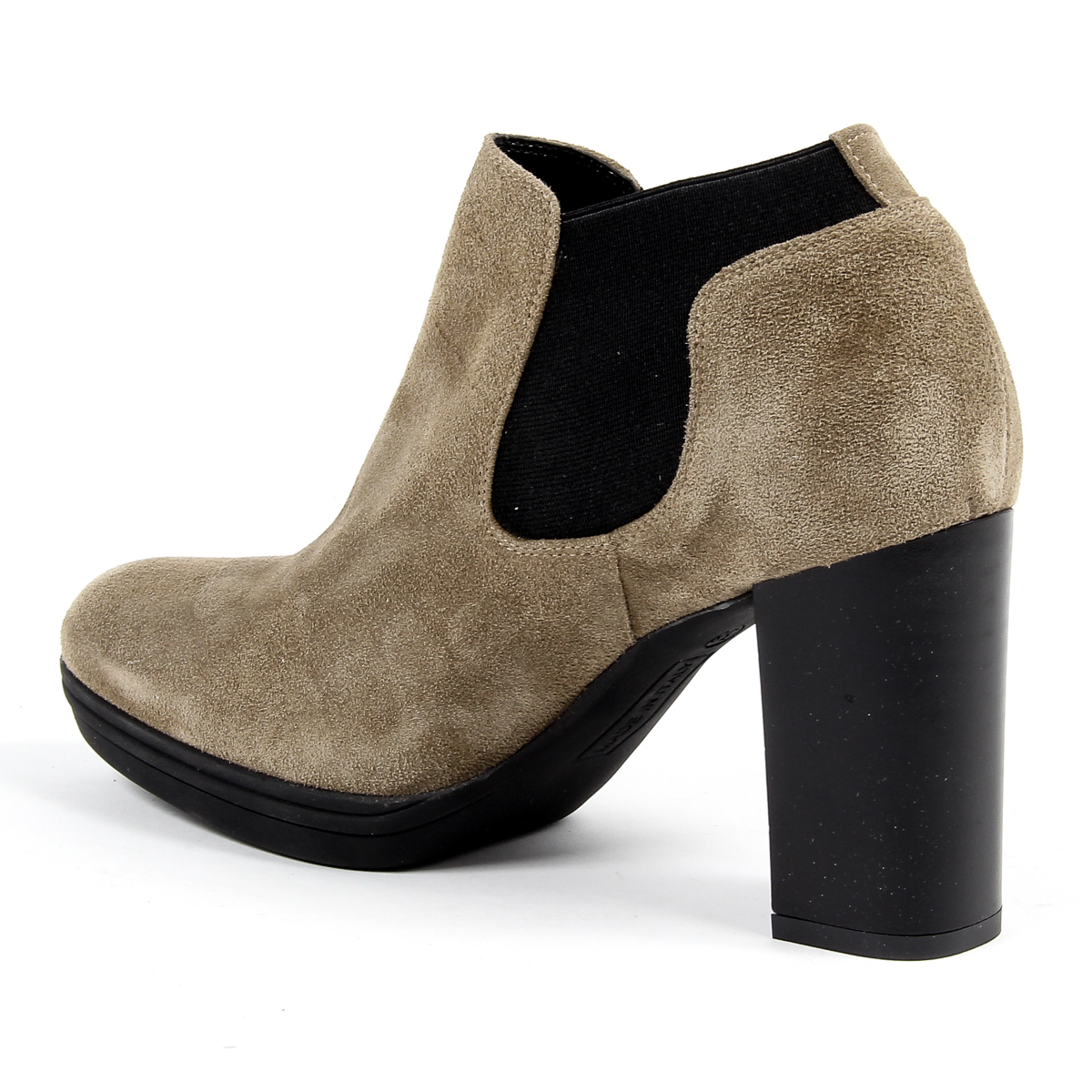 V 1969 Italia Stivaletto con tacco da donna Beige GRACY