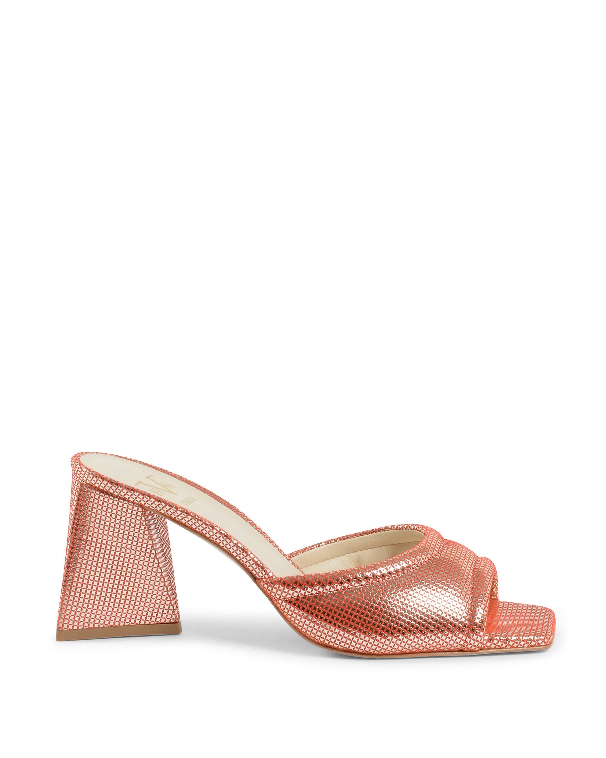 19V69 Italia Sandalo Donna Rosso SIMONA STAMP. LAM. ROSSO ORO
