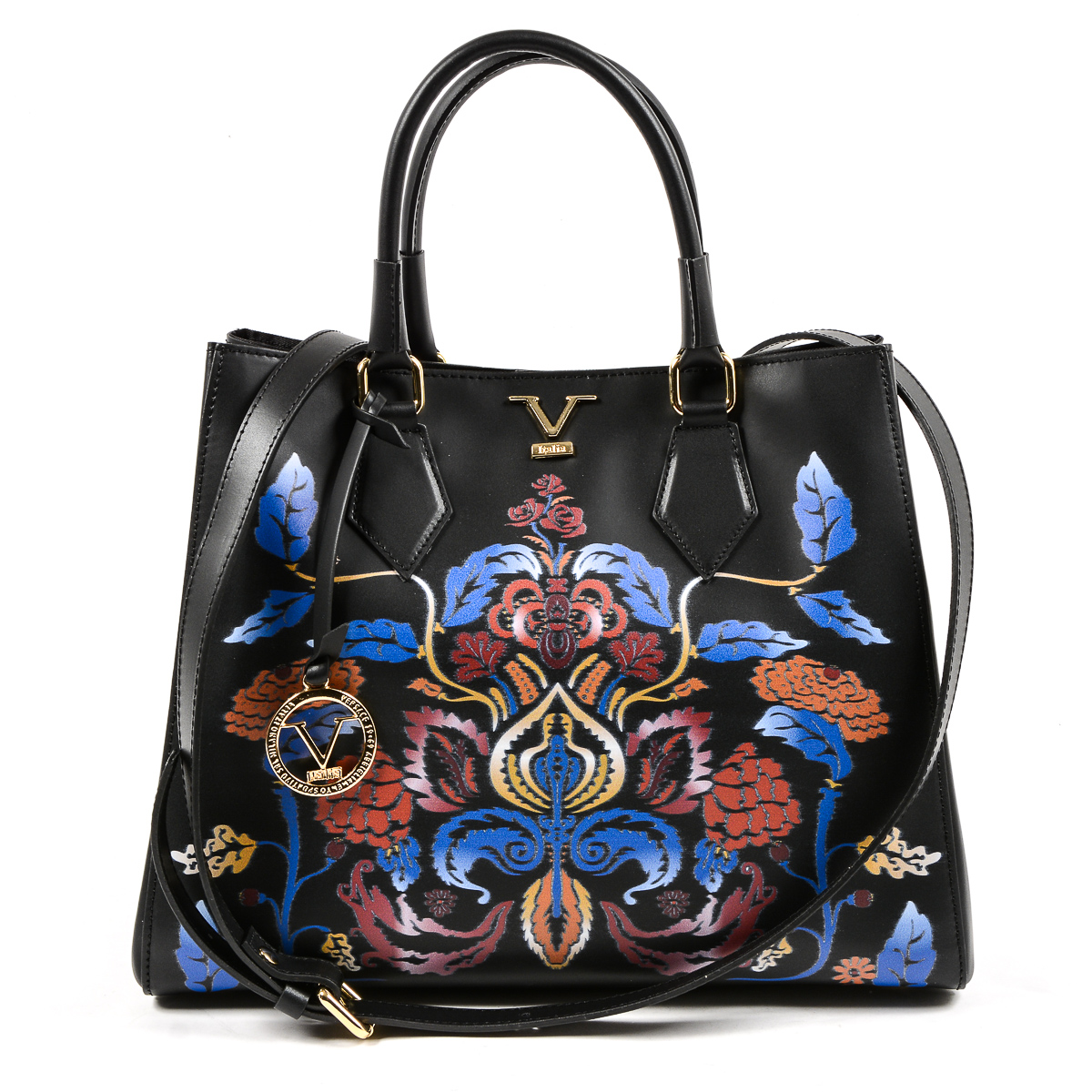 V 1969 Italia Borsa da donna nera CRETA