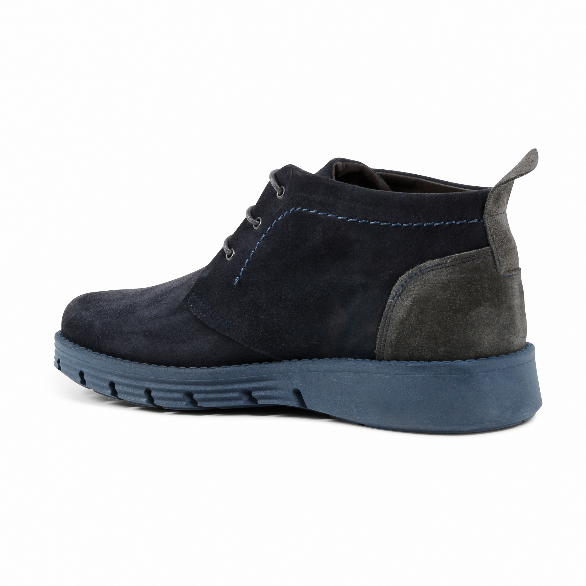 Stivaletto Uomo 19V69 Italia Blu Grigio 930 CAMOSCIO BLU GRIGIO