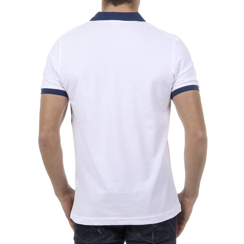 Polo da uomo a maniche corte Ufford & Suffolk Polo Club US002 BIANCO