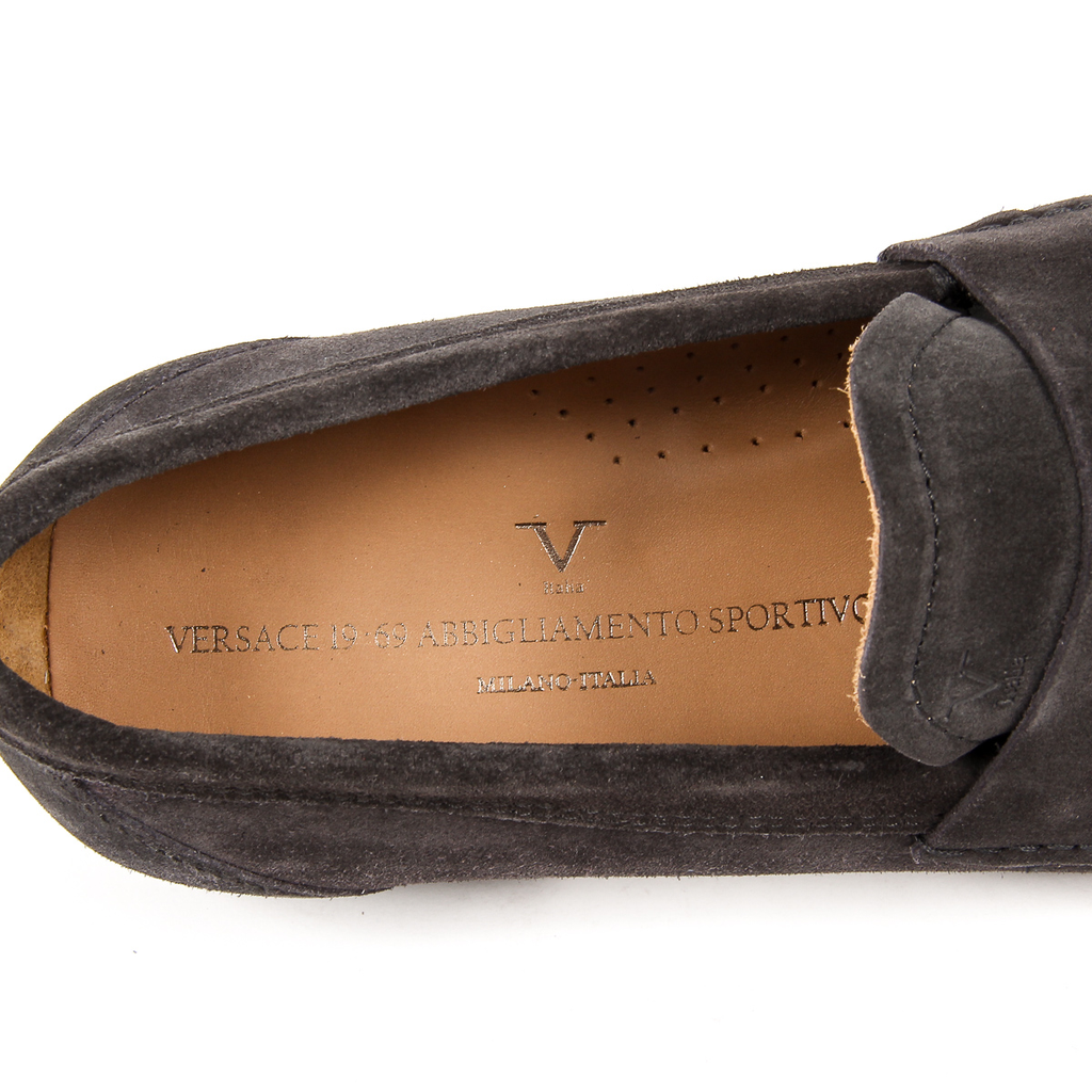 V 1969 Italia Mocassino da uomo grigio scuro LEONARDO