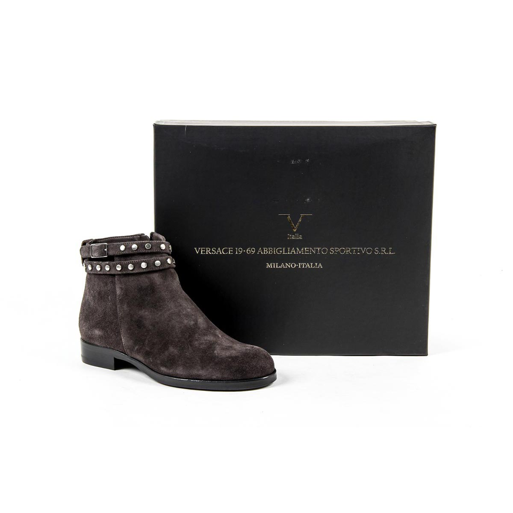 Stivaletto Donna V 1969 Italia DORIS CAMOSCIO FANGO SCURO