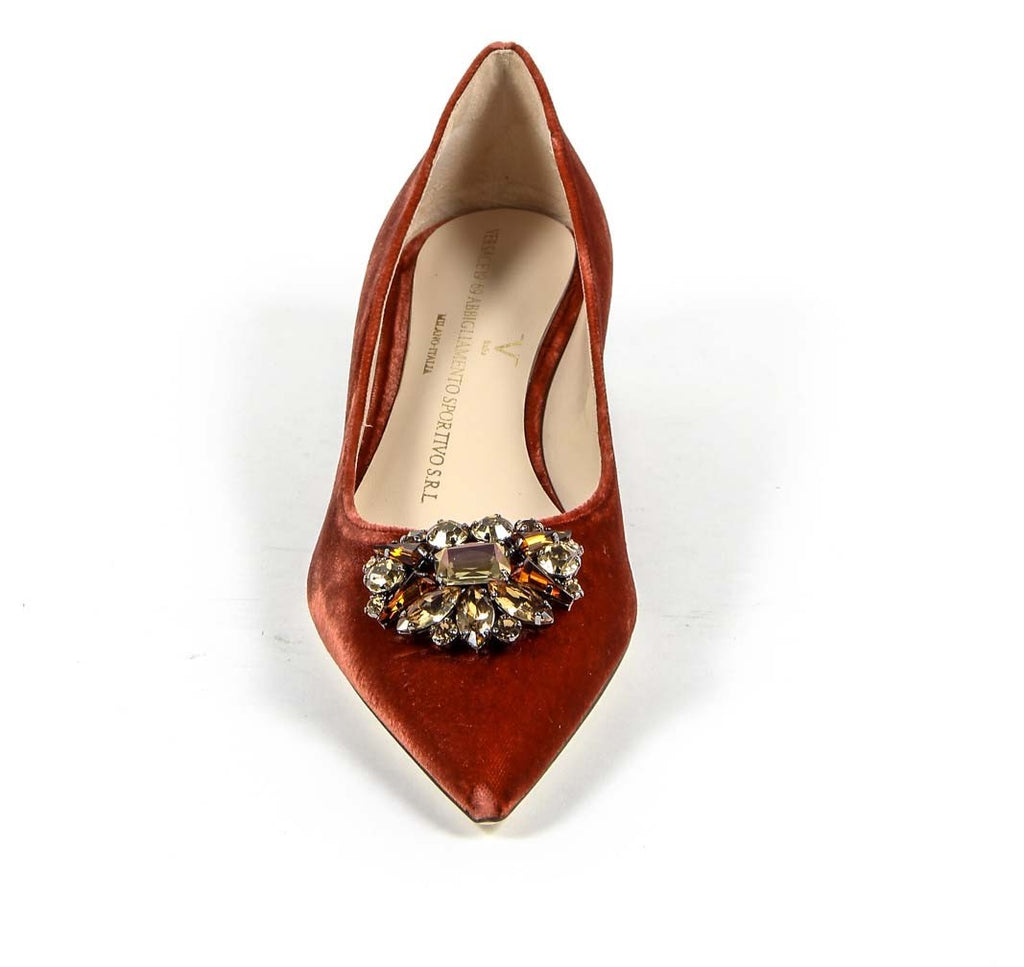 Décolleté da donna 19V69 Italia 3110276 VELLUTO ROSSO