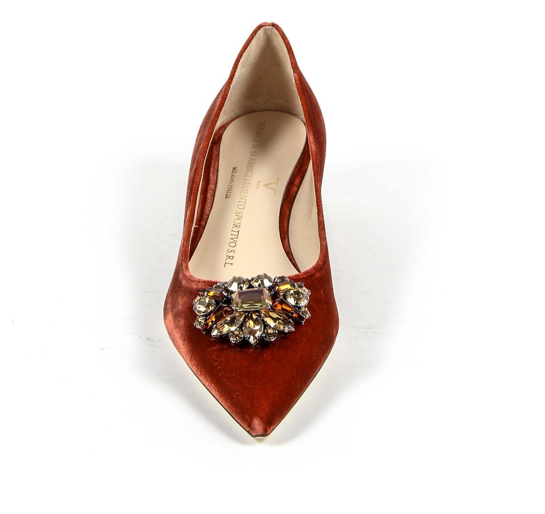 Décolleté da donna 19V69 Italia 3110276 VELLUTO ROSSO