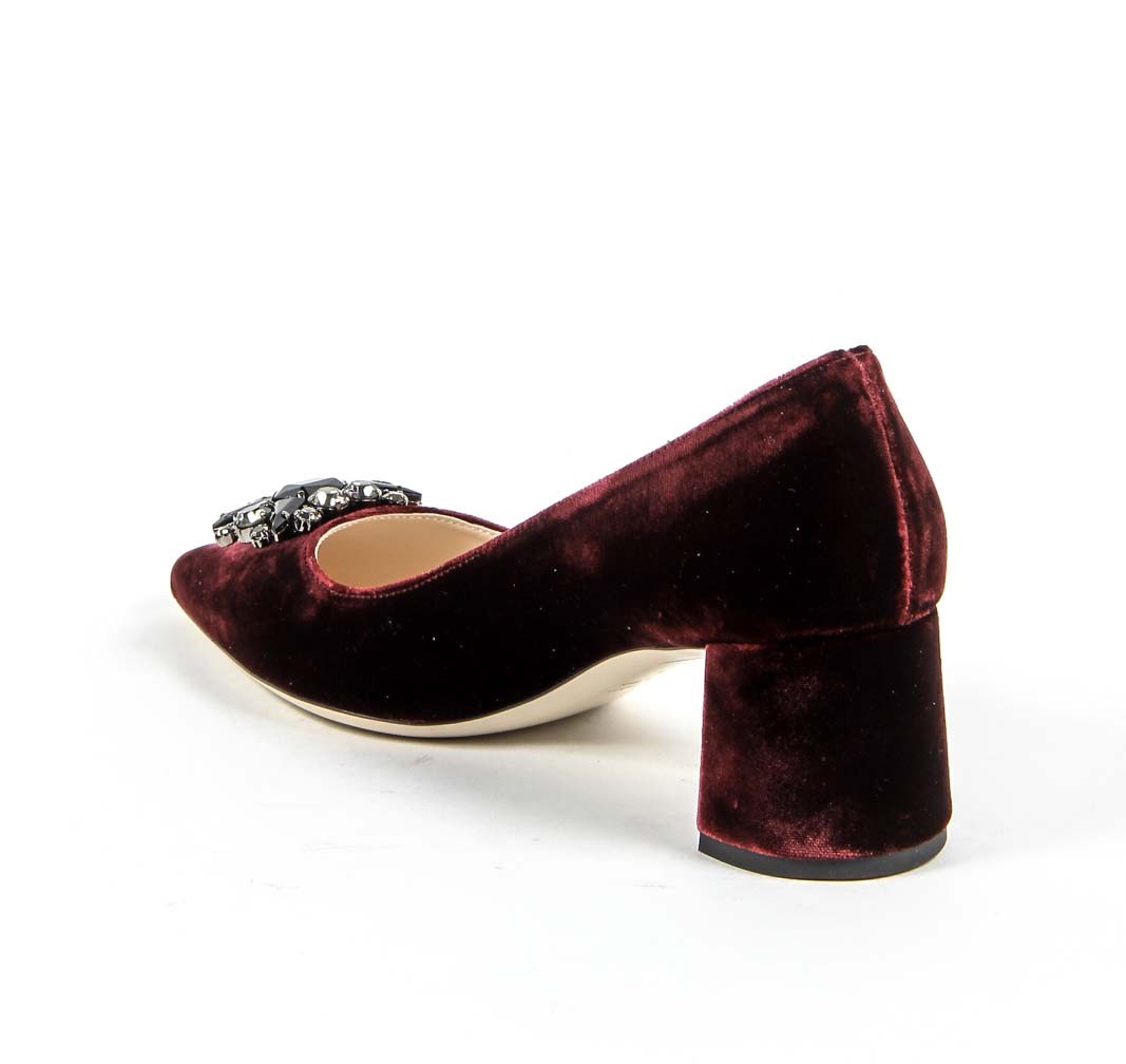 V 1969 Italia Womens Pump 3109244 VELLUTO BORDEAUX