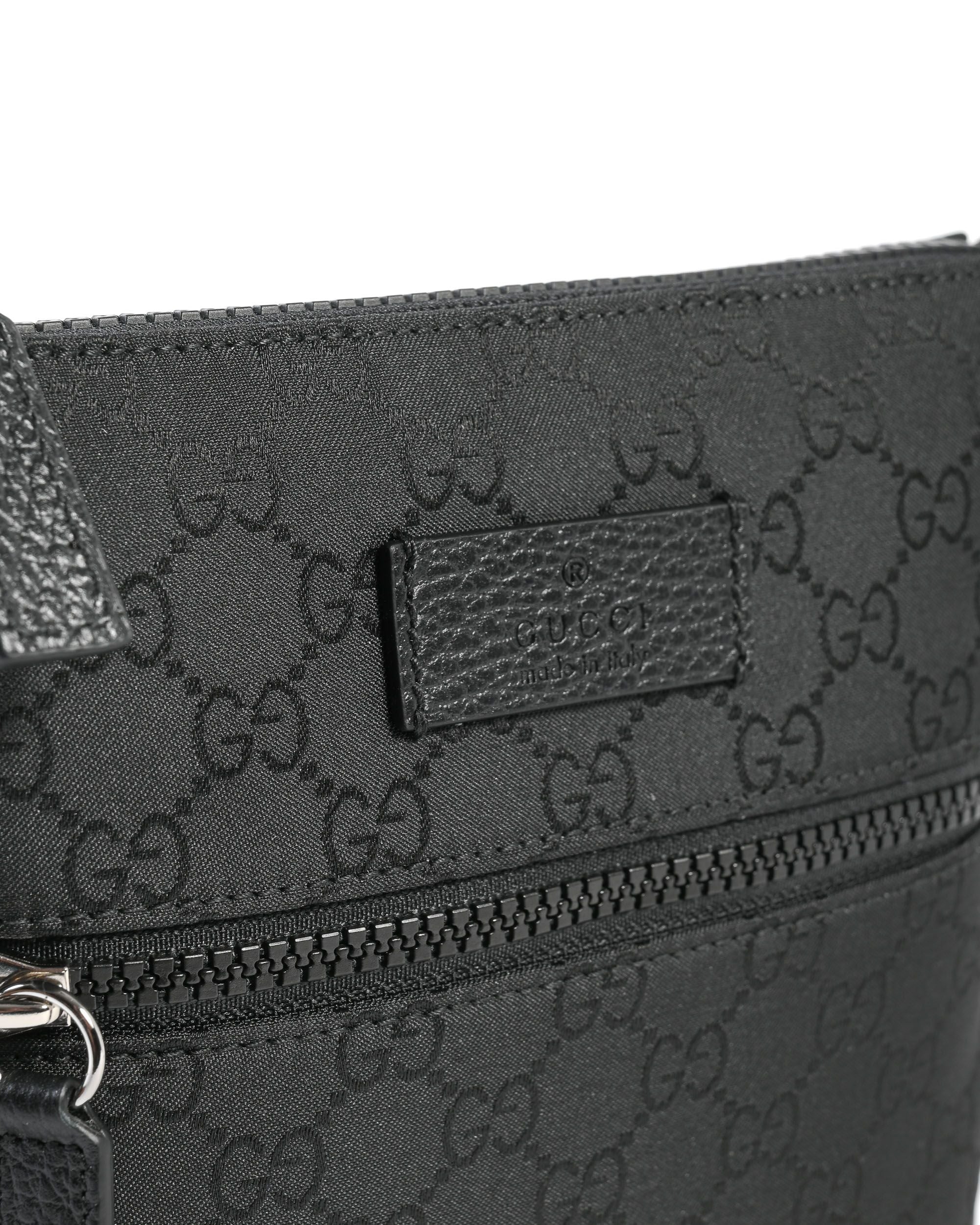 Borsa a tracolla piccola Gucci nera