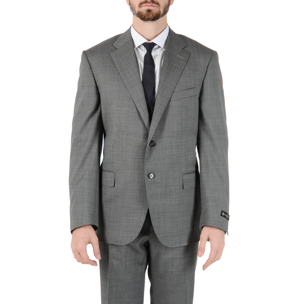 Abito da uomo Corneliani a maniche lunghe grigio Super 110's