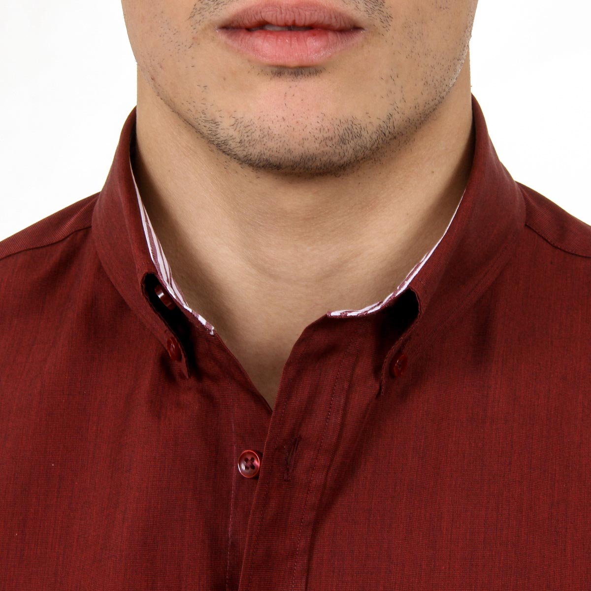 Camicia da uomo Ufford & Suffolk Polo Club USC02 B3 BORDEAUX