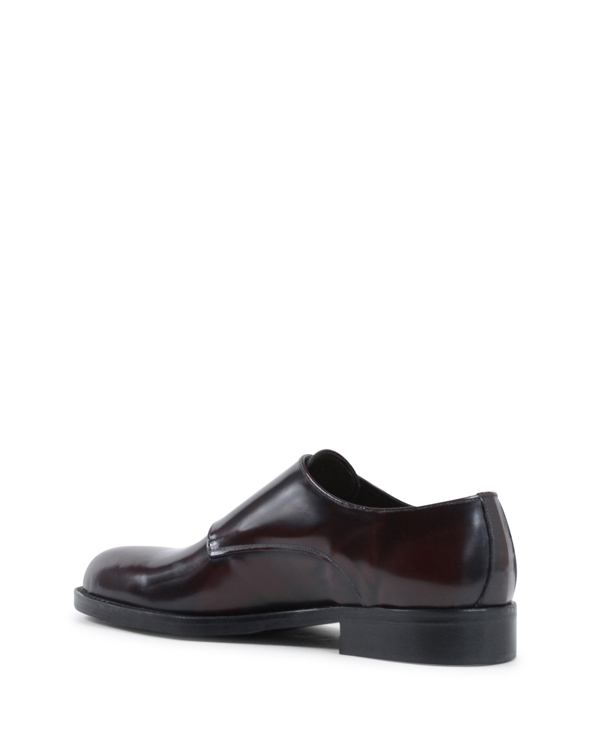19V69 Italia Mens Double Buckle Shoe Bordeaux 1210 MP ABRASIVATO BORDEAUX