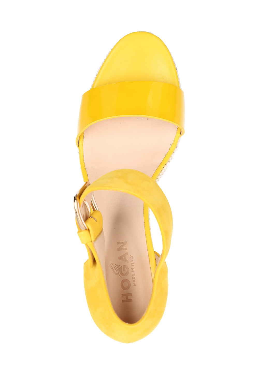 Hogan Sandalo con zeppa da donna giallo HXW2000H7900NNG013