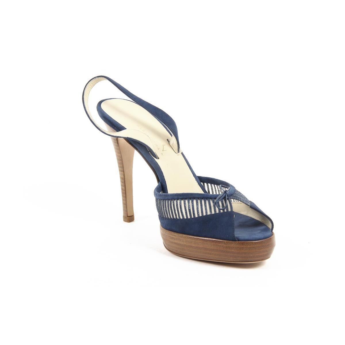 Sandalo con cinturino posteriore da donna Alexandra Neel LILLY AL831 SUEDE BLUE