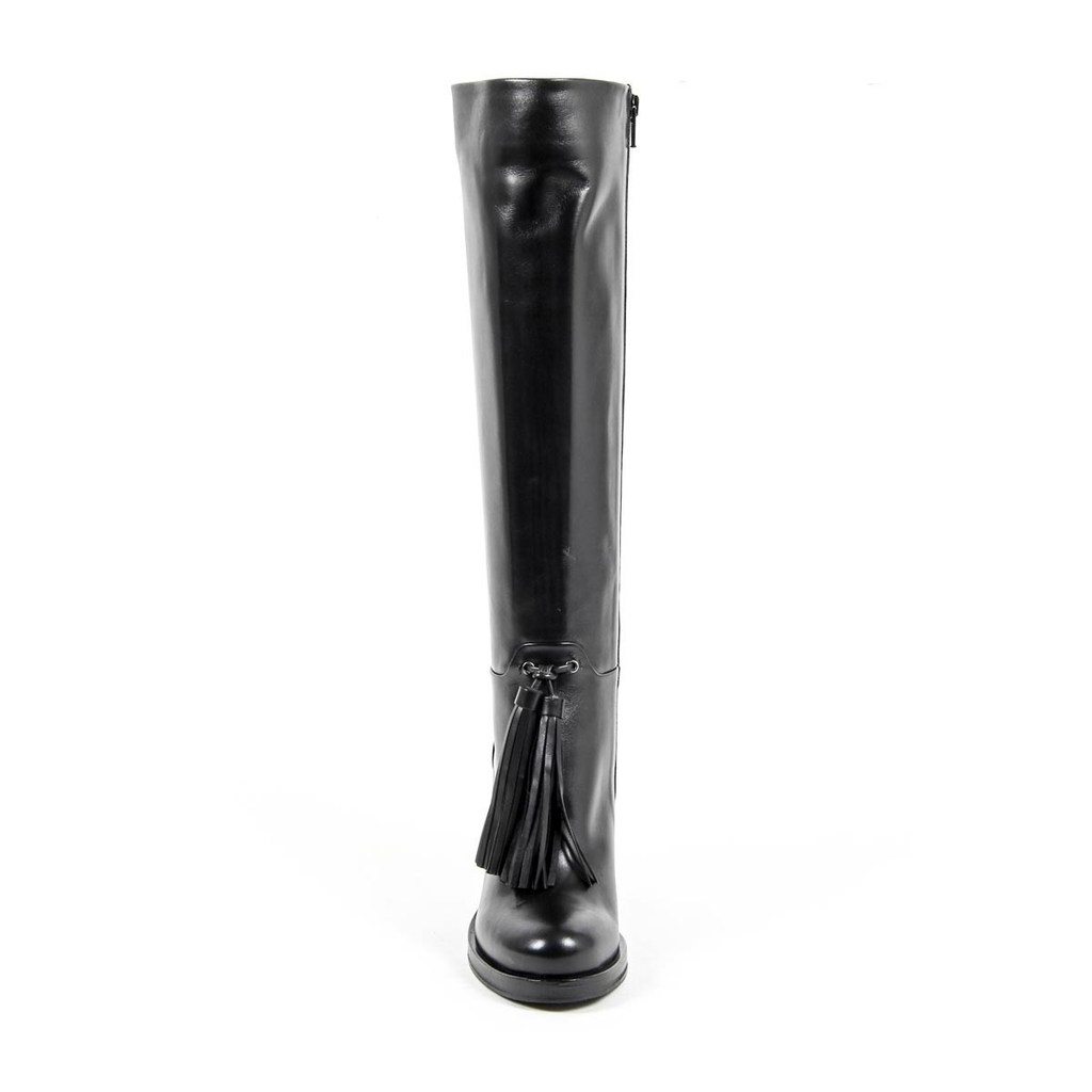 Stivale alto da donna V 1969 Italia B2407 VITELLO NERO