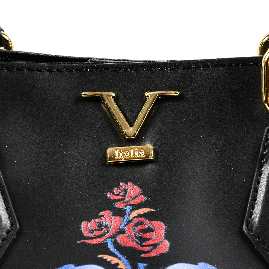 V 1969 Italia Borsa da donna nera CRETA