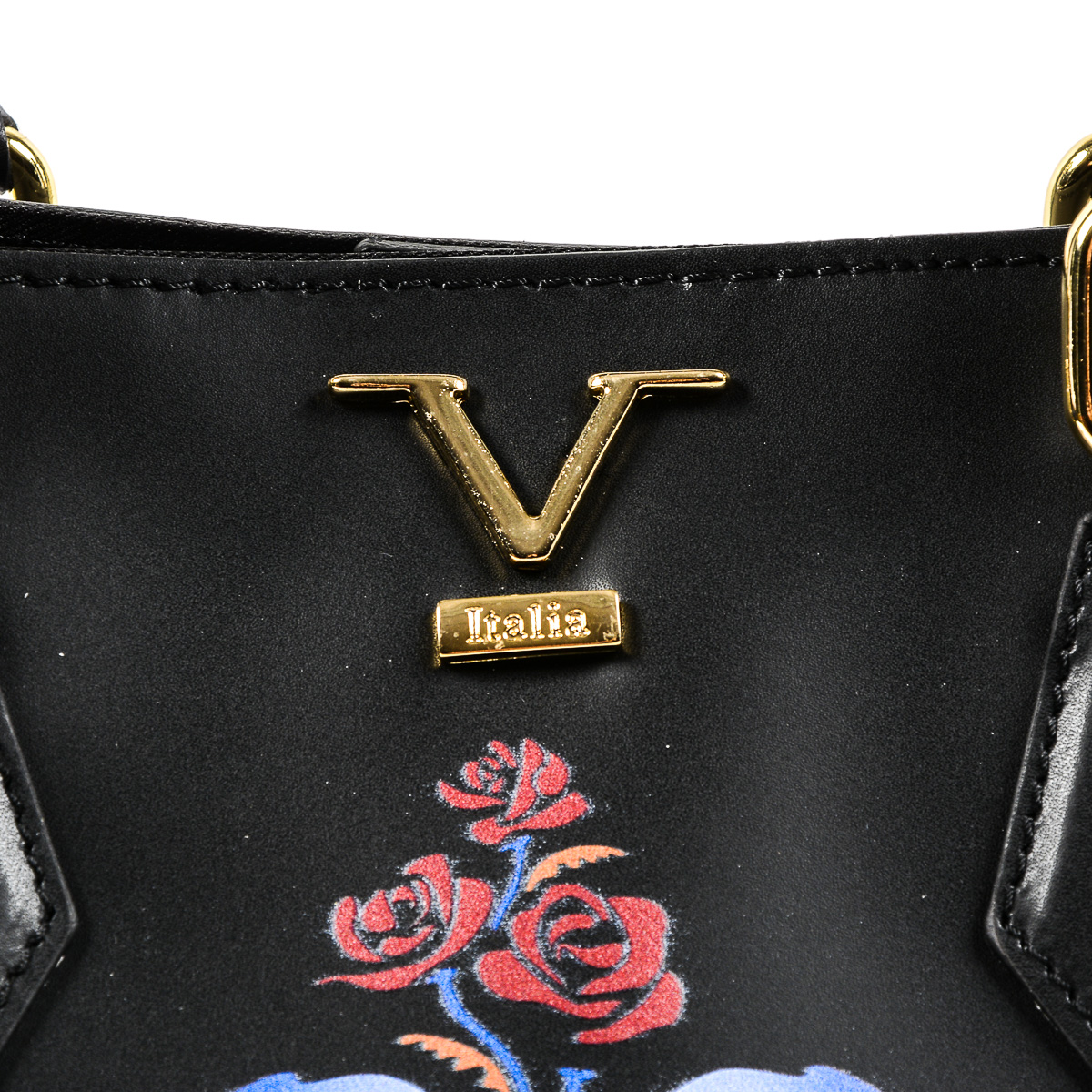 V 1969 Italia Borsa da donna nera CRETA