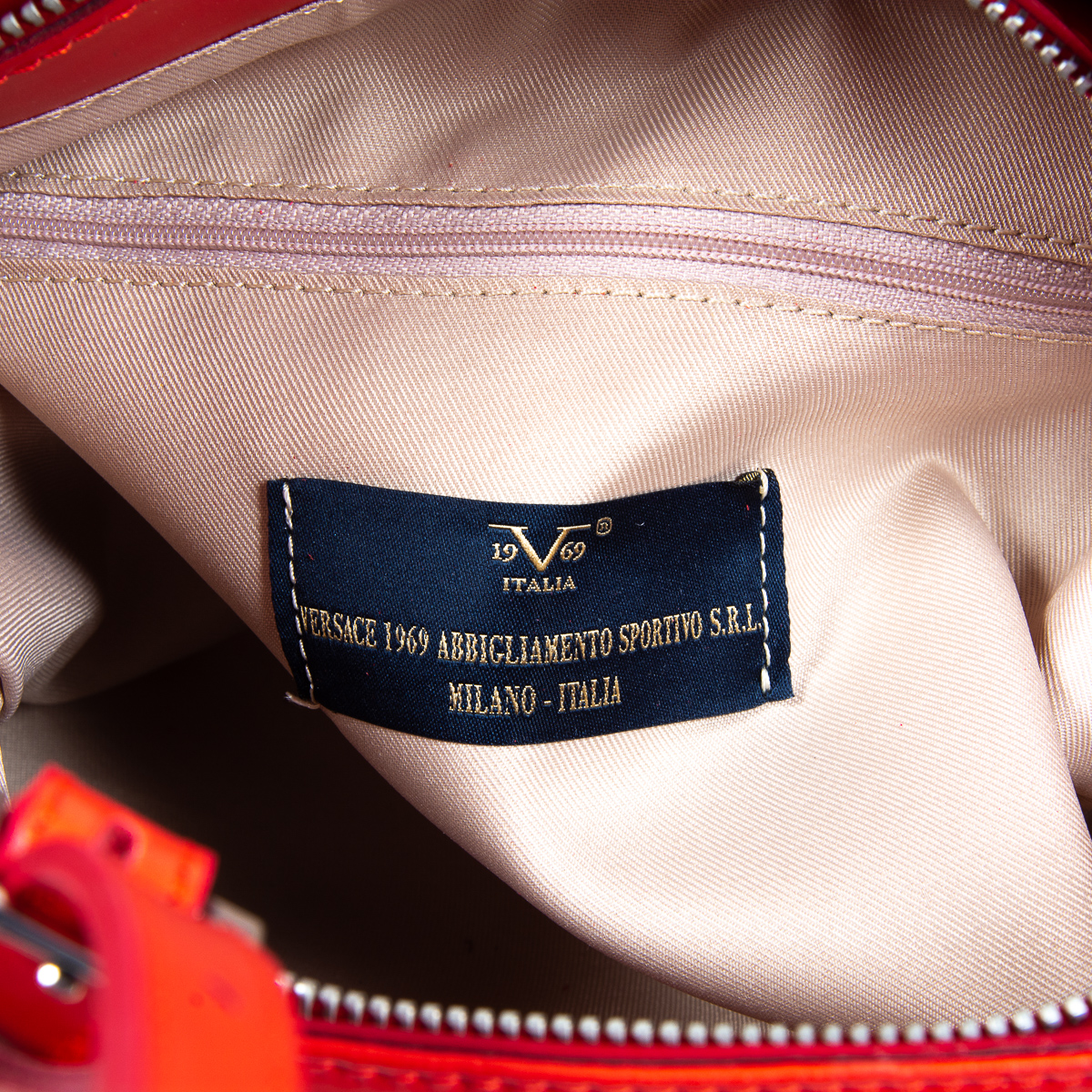 V 1969 Italia Borsa da donna rossa CLARISSA