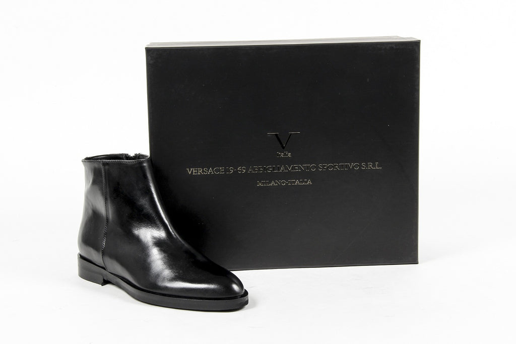 V 1969 Italia Womens Ankle Boot B1993 VITELLO NERO
