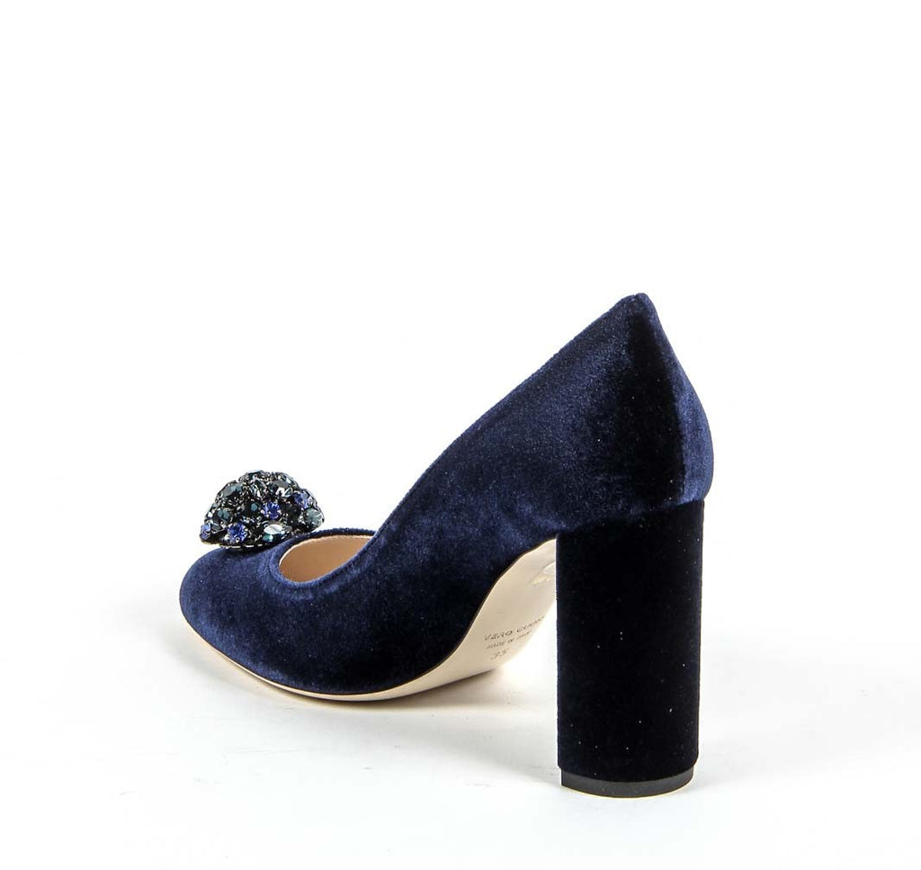 Décolleté da donna V 1969 Italia 3102045 VELLUTO BLU ROYAL